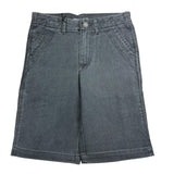 Zadig&amp;Voltaire Einfarbige Denim-Bermuda-Shorts mit verstellbarem Bund Schwarz für Jungen