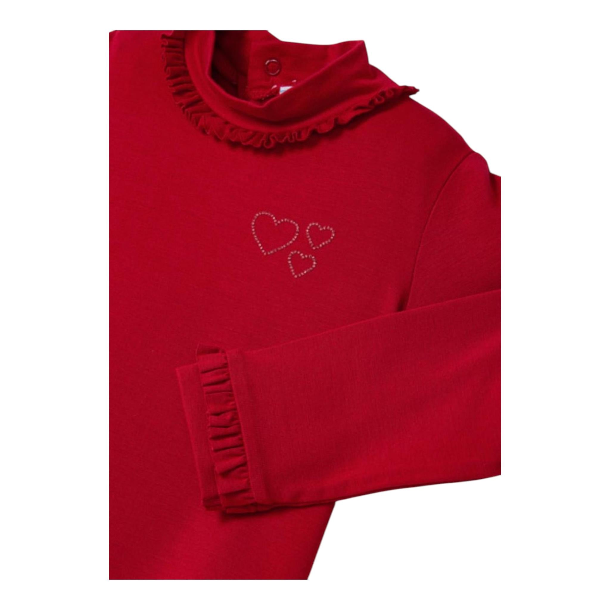 MAYORAL shirt tinta unita cn colletto e stampa Rosso per Neonata 2089 ROSSO MAYORAL 