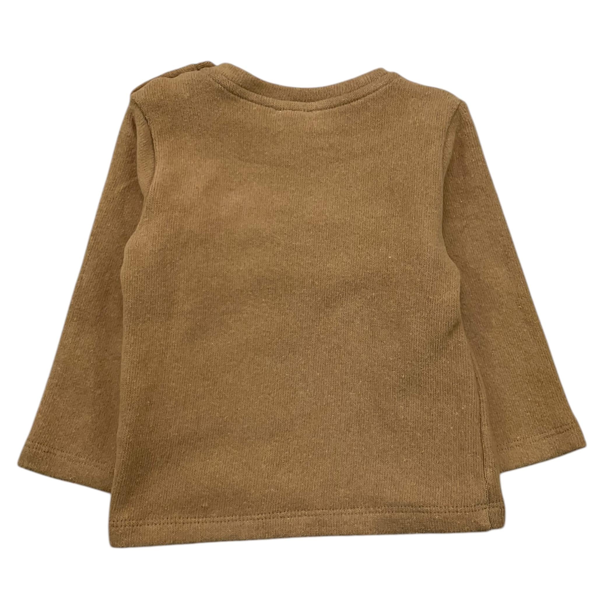 LE BEBE' maglia girocollo tinta unita cn taschino Cammello per Neonato LBB5187 CAMMELLO LE BEBE' 