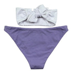 Just Cavalli Costume 2 Pezzi Fascia-Mutanda Bicolore per Bambina JGP26017CO BIANCO/LILLA JUST CAVALLI 