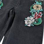 John Richmond Jeans Tinta Unita con Applicazioni per Bambina RGP26174PA NERO JOHN RICHMOND 