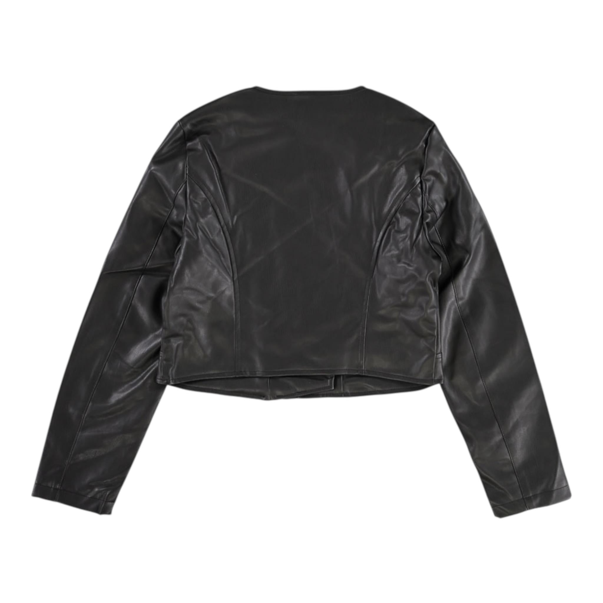 Twinset Giubbino In Ecopelle Tinta Unita per Bambina 241GJ2190 NERO TWINSET 