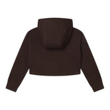 MICHAEL KORS felpa tinta unita con cappuccio logata Marrone per Bambina R15214 MARRONE MICHAEL KORS 