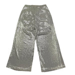 Met Pantalone Tinta Unita con Girovita Regolabile per Bambina ME335 ARGENTO MET 