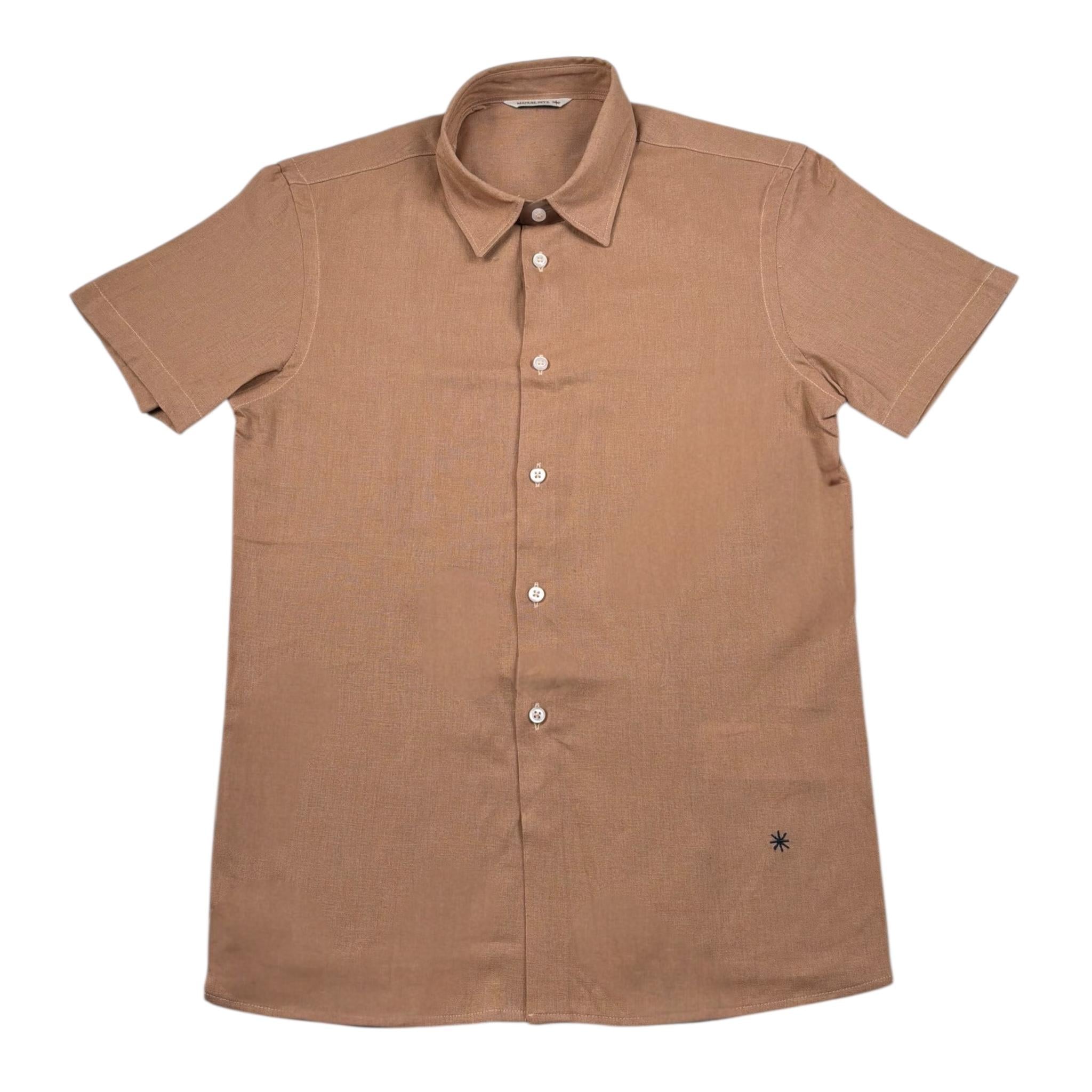 Manuel Ritz Camicia Mezza Manica Tinta Unita per Bambino MR3045X CAMMELLO MANUEL RITZ 