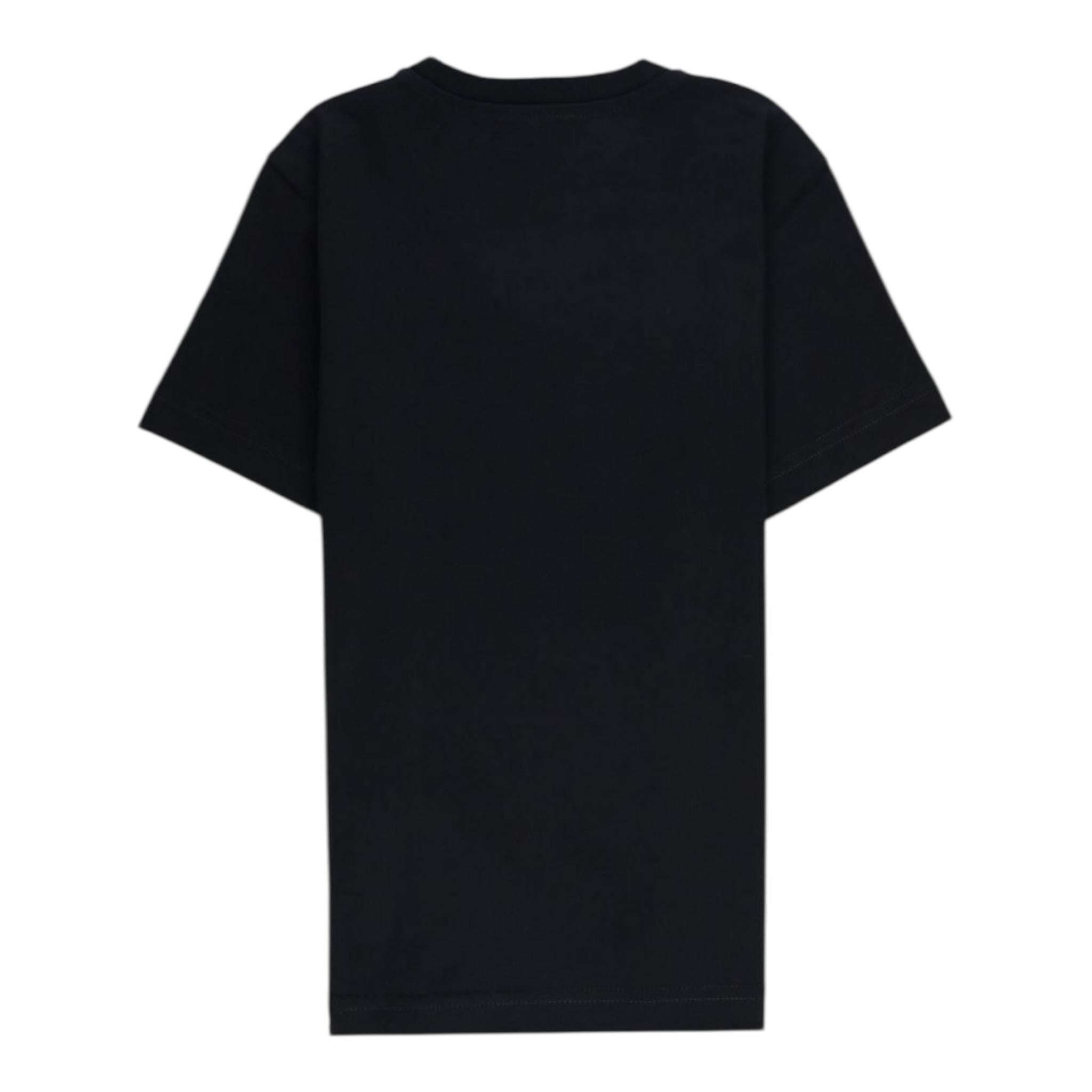 DIESEL t-shirt girocollo tinta unita con stampa Nero per Bambino J02033 NERO DIESEL 