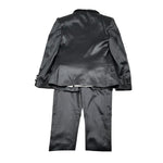 Qdk Completo 5 Pezzi Camicia-Giacca-Gilet-Cravatta-Pantalone per Bambino 100519 NERO QDK 