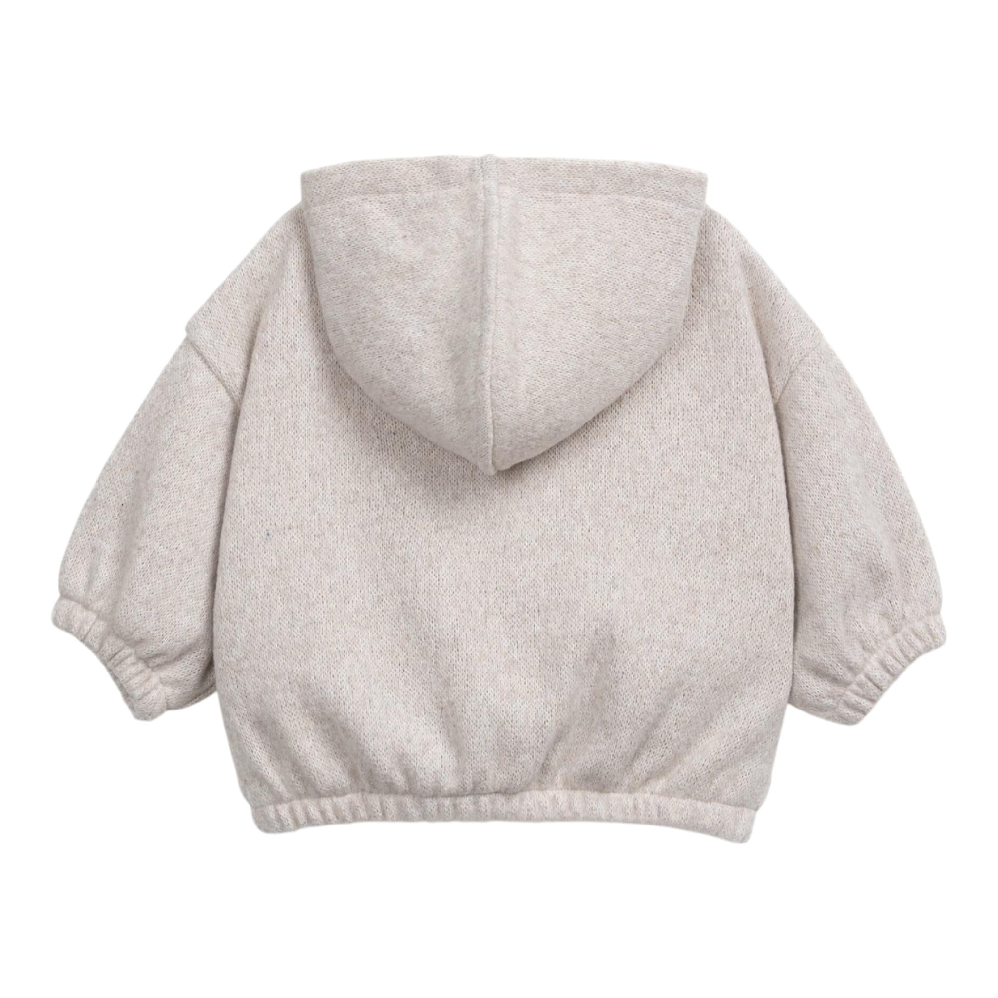 PLAY UP felpa in maglia tinta unita con cappuccio Sabbia per Neonato PA011AP11350 SABBIA PLAY UP 