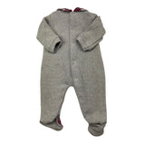 LE BEBE' tutina tinta unita con fantasia a righe Grigio per Neonata LBG6119 GRIGIO LE BEBE' 
