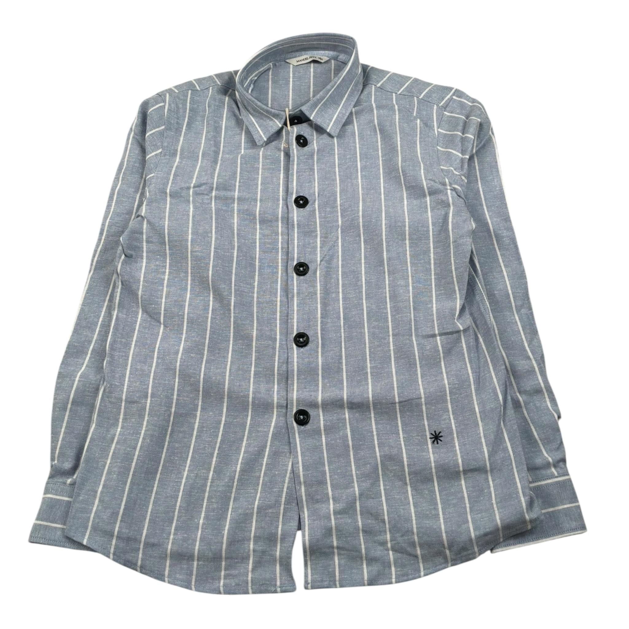 Manuel Ritz Camicia Manica Lunga tinta unita Azzurro per Bambino MR3037 AZZURRO MANUEL RITZ 