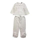 BABIDU completo 2pz tinta unita maglia-ghettina Bianco per Neonata 51365 BIANCO BABIDU 