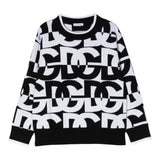 DOLCE & GABBANA maglia girocollo bicolore Bianco/nero per Bambino L4KWC5 BIANCO/NERO DOLCE & GABBANA 