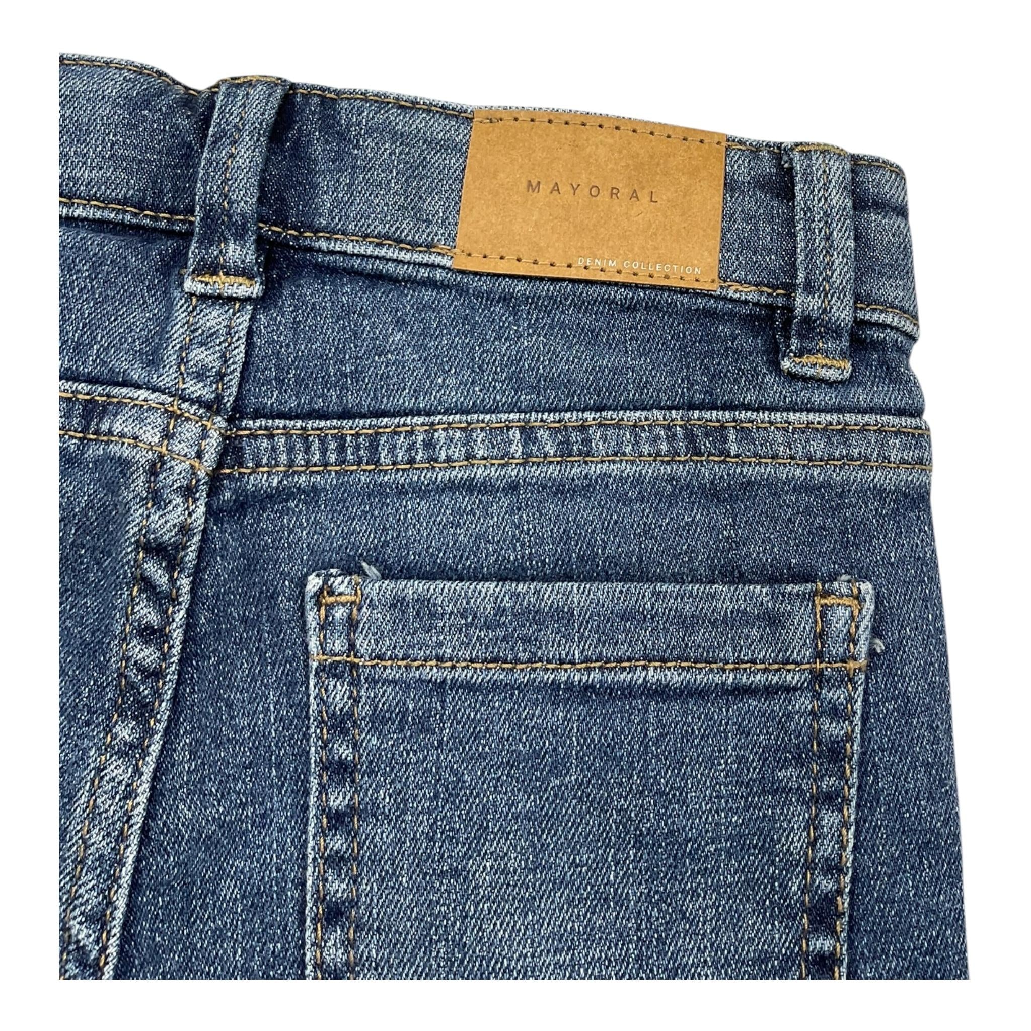 Mayoral Bermuda In Denim Tinta Unita con Girovita Regolabile per Bambino 237 BLU MAYORAL 