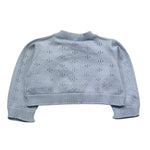 Le Bebe Coprispalle Tinta Unita con Trafori per Neonata LBG6406 AZZURRO LE BEBE 