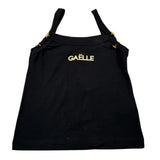 Gaelle Canotta Tinta Unita con Logo per Bambina 2746M00105 NERO GAELLE 