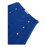 Gaelle Short Einfarbig mit Kontrastknöpfen Blau für Mädchen