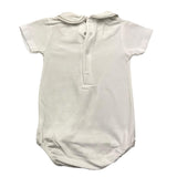 Wedoble Bodysuit mit halben Ärmeln, einfarbig, mit weißem Kragen für Babys