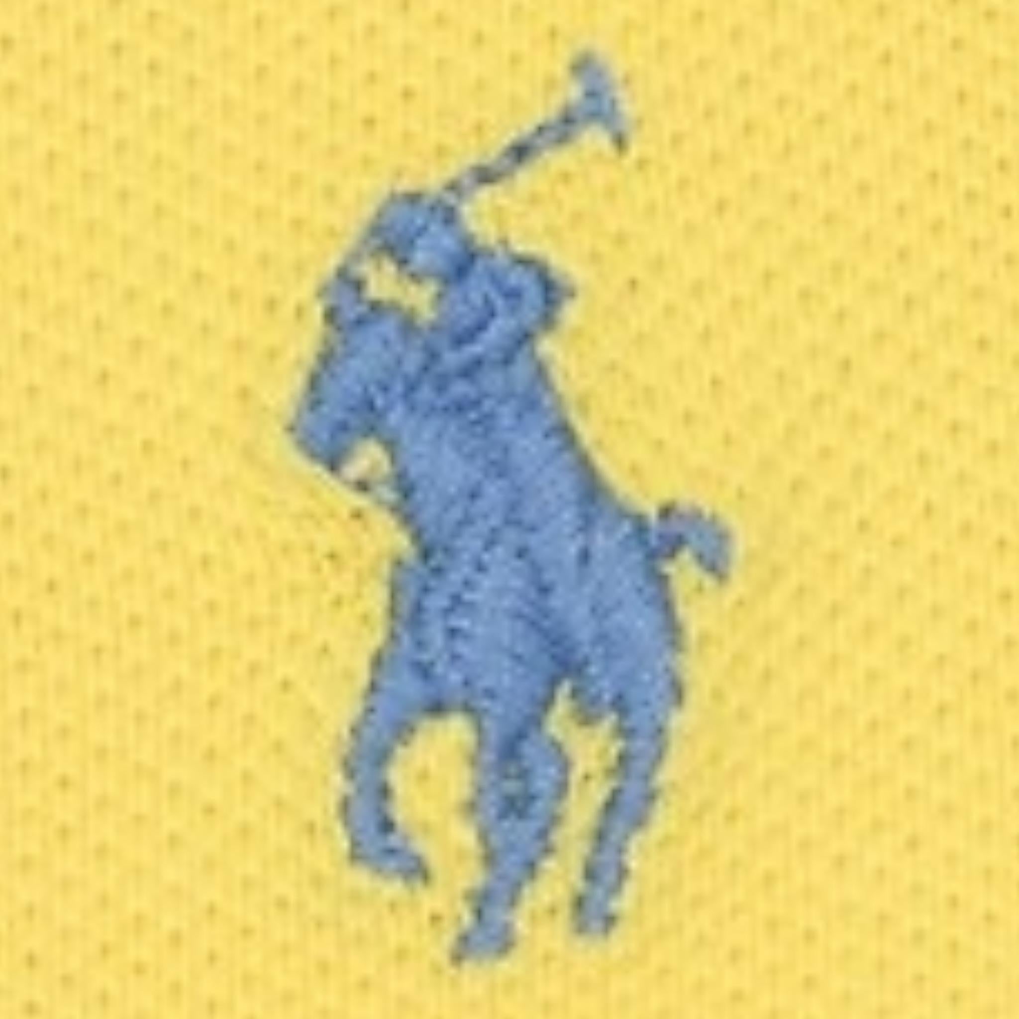 Ralph Lauren Polo Mezza Manica Tinta Unita con Logo per Neonata 312698589132N GIALLO RALPH LAUREN 