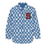 Stella Mccartney Giubbino Reversibile Tinta Unita,Fantasia Quadri per Bambino TW2P87 BLU STELLA McCARTNEY 