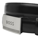 Boss Cintura Tinta Unita con Logo per Bambino J51741 NERO BOSS 