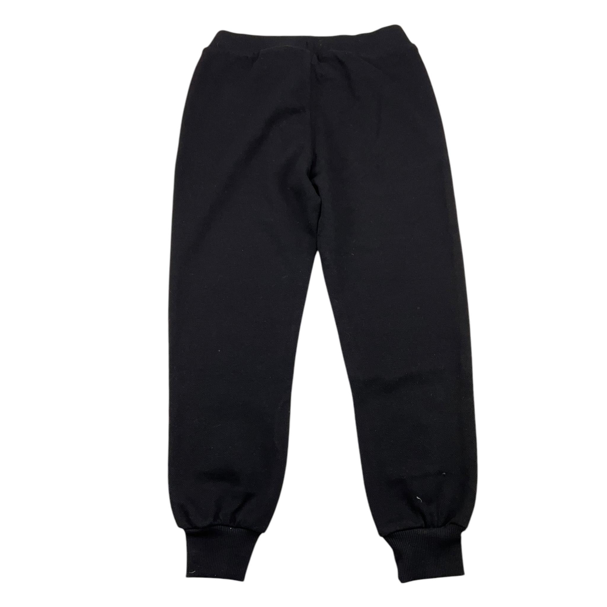 MOSCHINO pantalone tuta tinta unita con logo Nero per Bambino HUP085L NERO MOSCHINO 