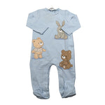 Mayoral Tutina Manica Lunga tinta unita con Stampe Azzurro per Neonato 1709 AZZURRO MAYORAL 