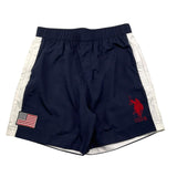 US Polo Assn Jungen Badeanzug mit Kontrastpaspelierung, blau
