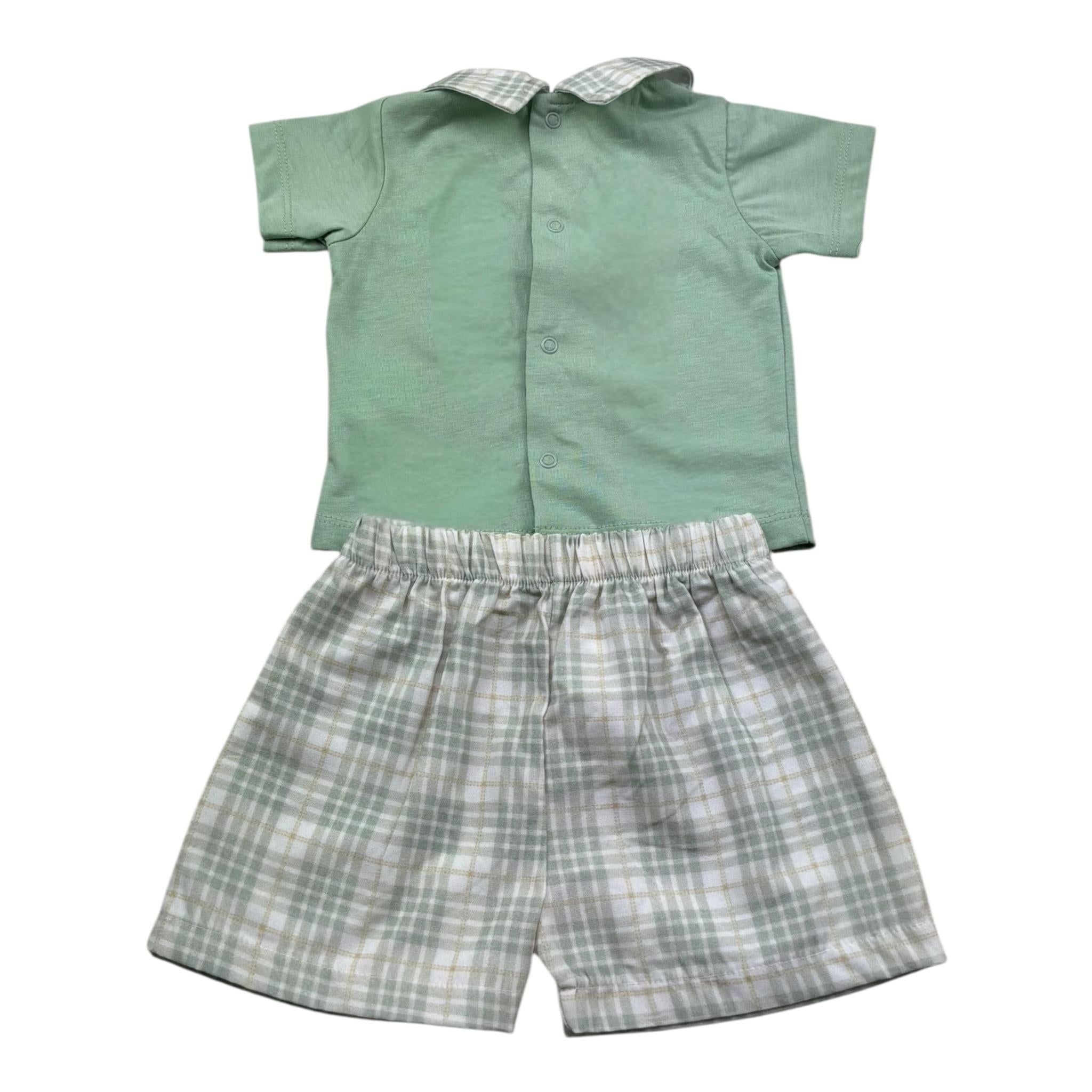 Isabel & Martinez Completo 2 Pezzi Polo-Bermuda per Neonato IM25N474 VERDE ISABEL & MARTINEZ 