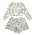 FUN & FUN completo 2pz maglia-short tinta unita con fantasia maculata Bianco per Bambina FCBSW00135XX BIANCO FUN & FUN 