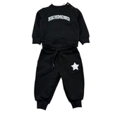 John Richmond Completo 2 Pezzi Felpa-Pantalone Tinta Unita per Neonato RIP26136CF NERO JOHN RICHMOND 