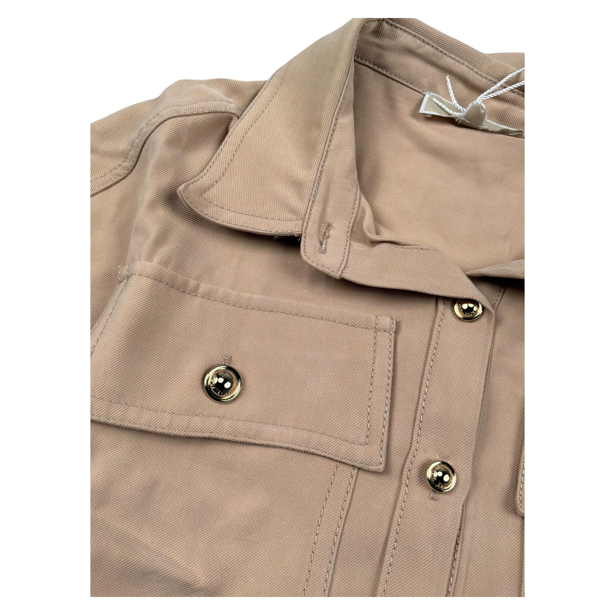 Michael Kors Camicia Mezza Manica Tinta Unita per Bambina R30331 BEIGE MICHAEL KORS 
