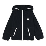 Emporio Armani Giubbino Tinta Unita con Cappuccio per Bambino EB000097 BLU EMPORIO ARMANI 