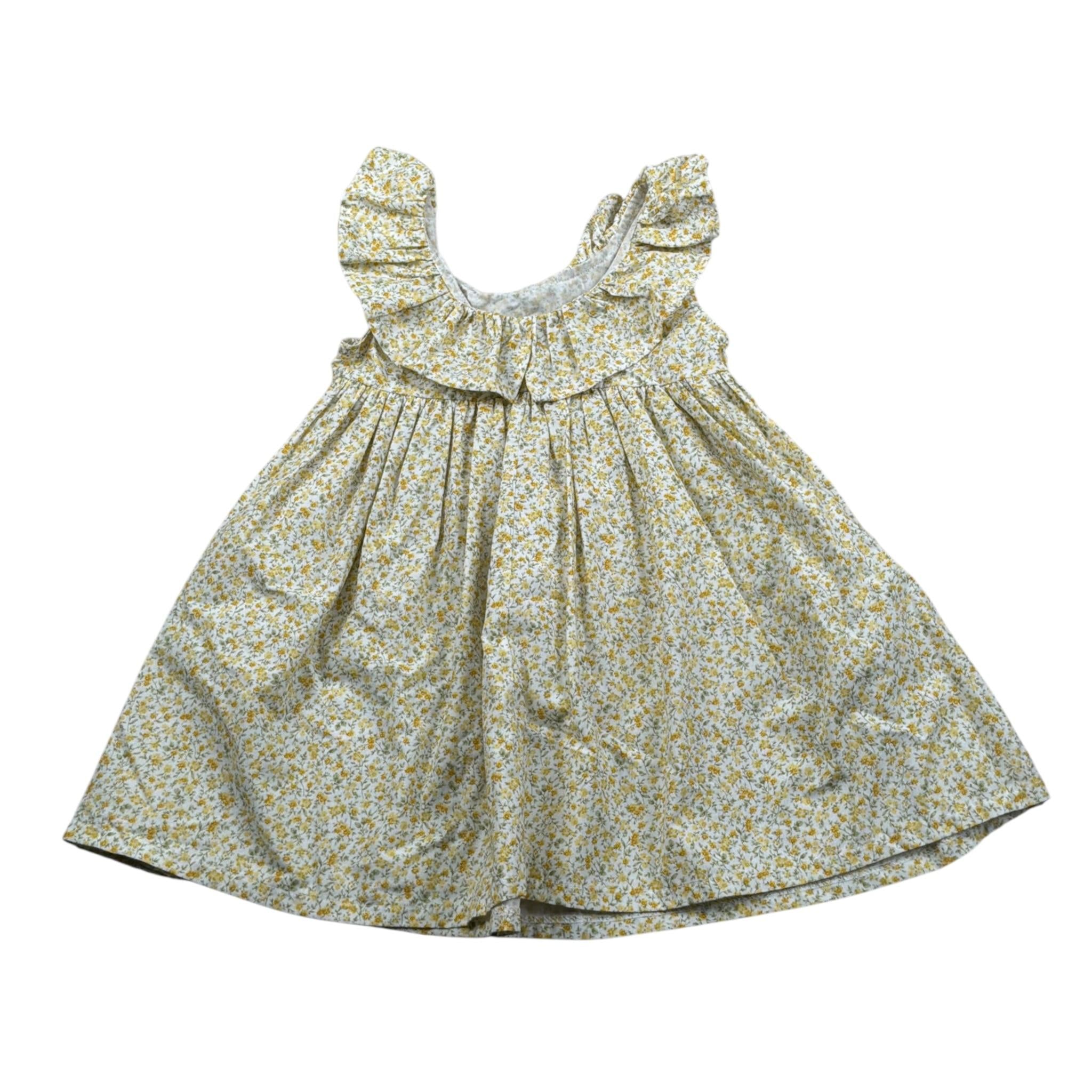 Magil Abito Giromanica tinta unita Fantasia Floreale Bianco per Neonata FN30074 BIANCO MAGIL 