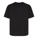 Balmain T-Shirt Rundhalsausschnitt einfarbig mit schwarzen Logo-Prints für Jungen