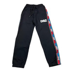 DROPSEASON2 pantalone tuta tinta unita con profili logati Nero per Bambino FW242K45 NERO DROPSEASON2 