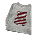 LE BEBE' maglia girocollo tinta unita con orso Grigio per Neonato LBB5164 GRIGIO LE BEBE' 