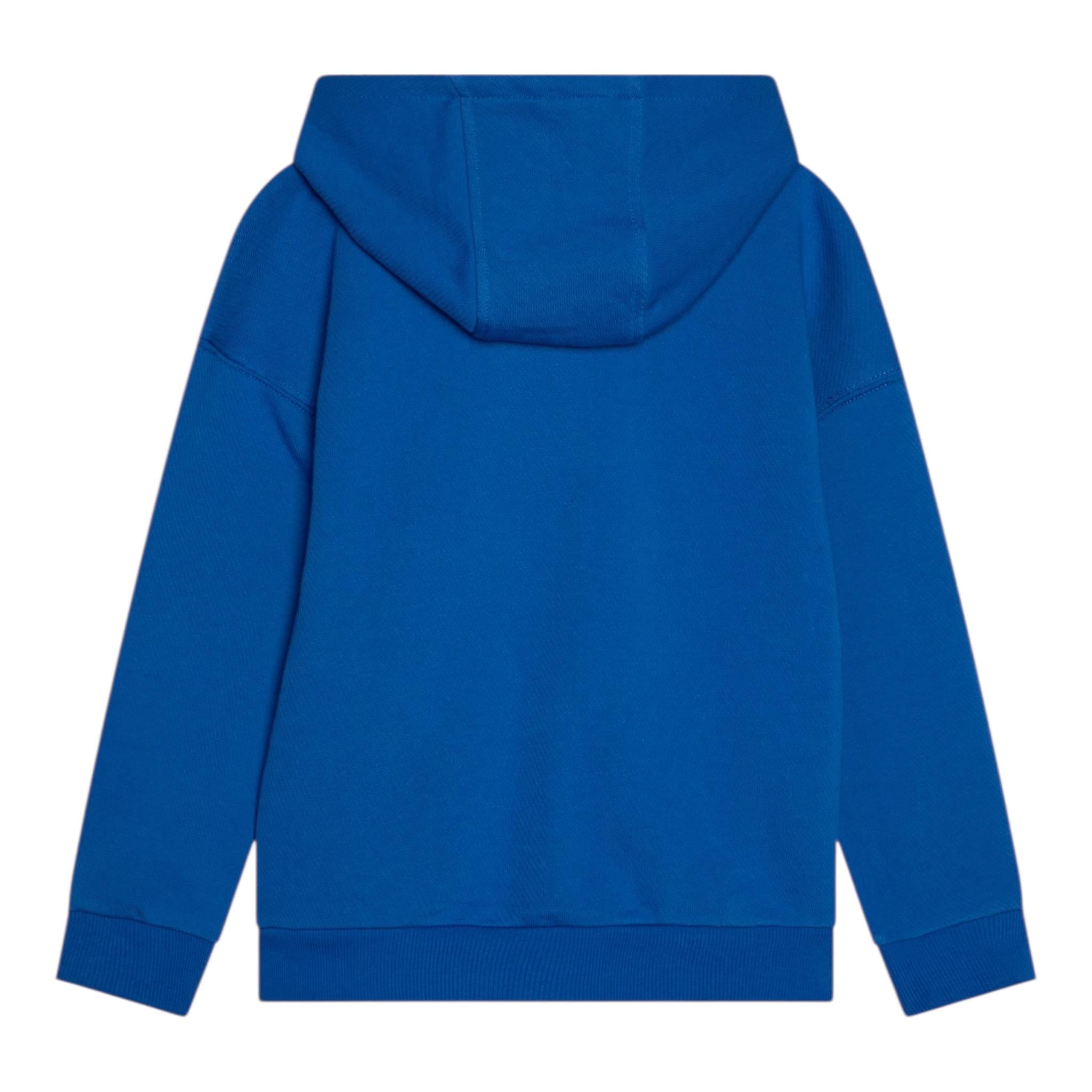 Timberland Felpa Chiusa con Cappuccio Tinta Unita con Logo per Bambino T60449 BLU TIMBERLAND 