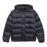 SAVE THE DUCK giubbino tinta unita cn cappuccio Nero per Bambina J31453G NERO SAVE THE DUCK 