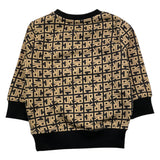 JOHN RICHMOND felpa chiusa girocollo fantasia logo Nero/beige per Neonato RIA25048FE NERO/BEIGE JOHN RICHMOND 