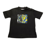 Cesare Paciotti T-Shirt Girocollo Tinta Unita con Stampa per Neonato TSP5107B NERO CESARE PACIOTTI 