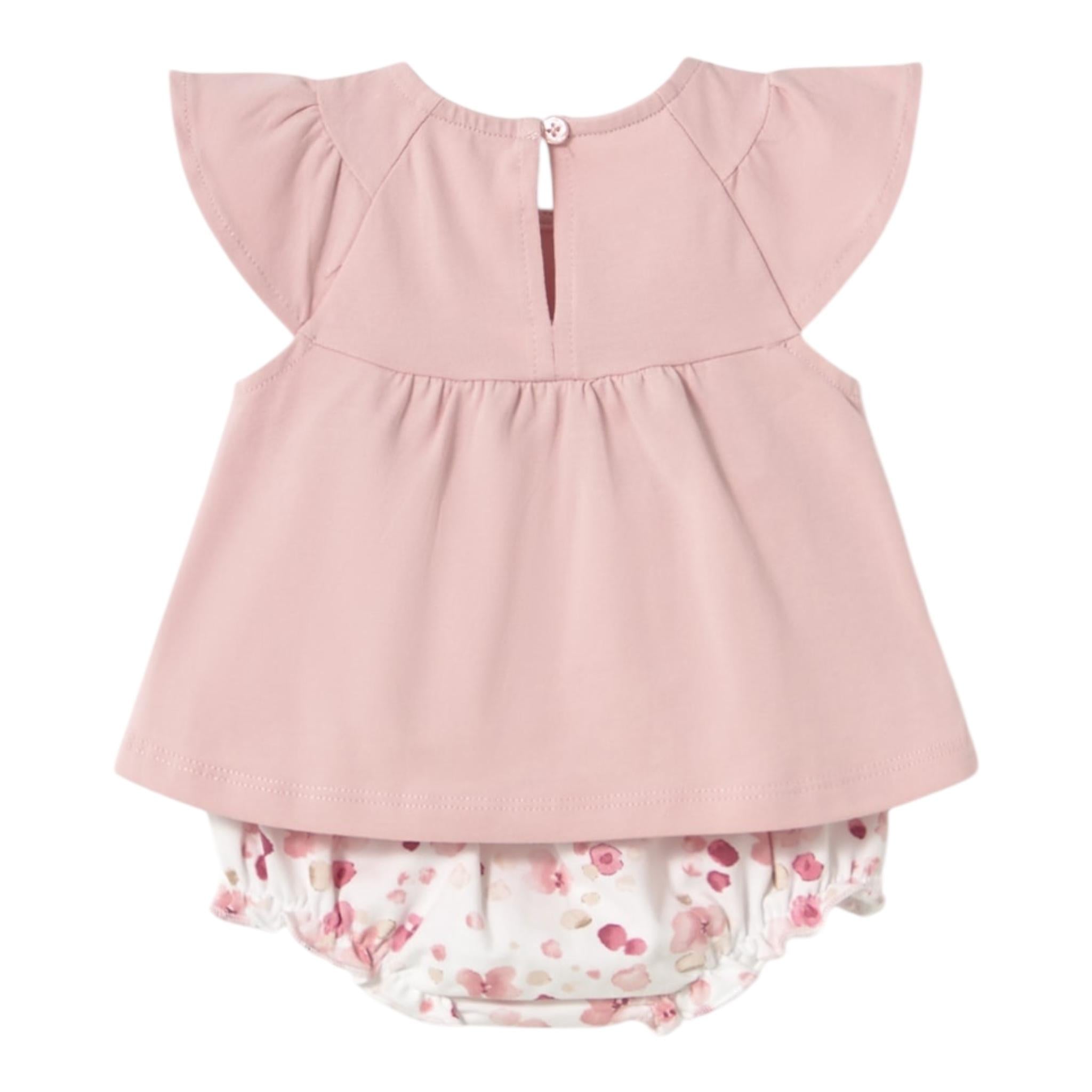 Mayoral Completo 2 Pezzi 1 T-Shirt-1 Culotte per Neonata 1663277 BIANCO/ROSA MAYORAL 
