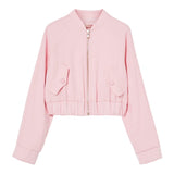 Liu Jo – Einfarbige Jacke mit Reißverschluss, Rosa, Sweatshirt-Modell für Mädchen