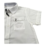 Iceberg Camicia Mezza Manica Tinta Unita per Bambino CMICE5108BJ BIANCO ICEBERG 