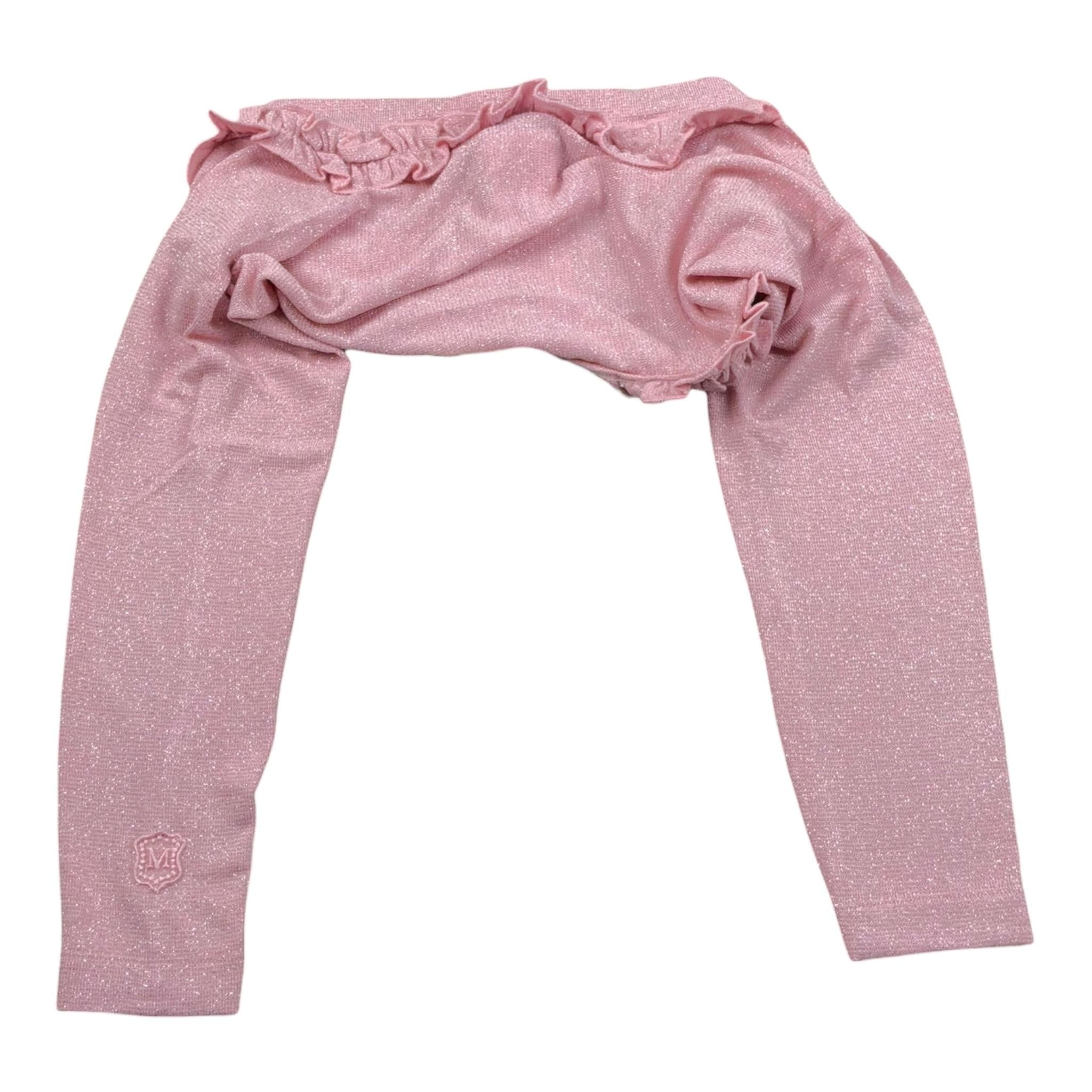 Monnalisa Coprispalle Tinta Unita con Rouches per Bambina 175800 ROSA MONNALISA 