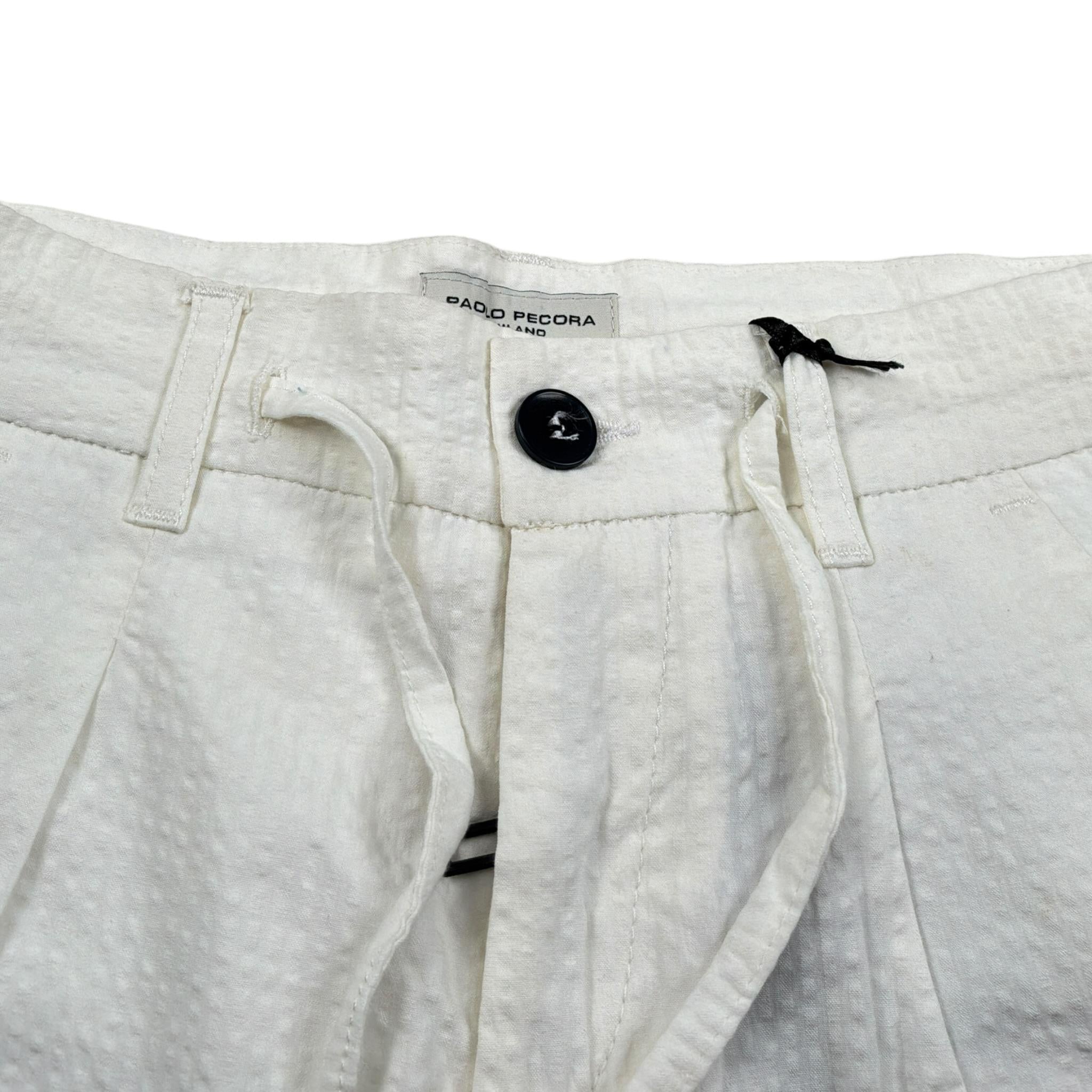 Paolo Pecora Bermuda tinta unita con Tasche Bianco per Bambino PP1758 BIANCO PAOLO PECORA 