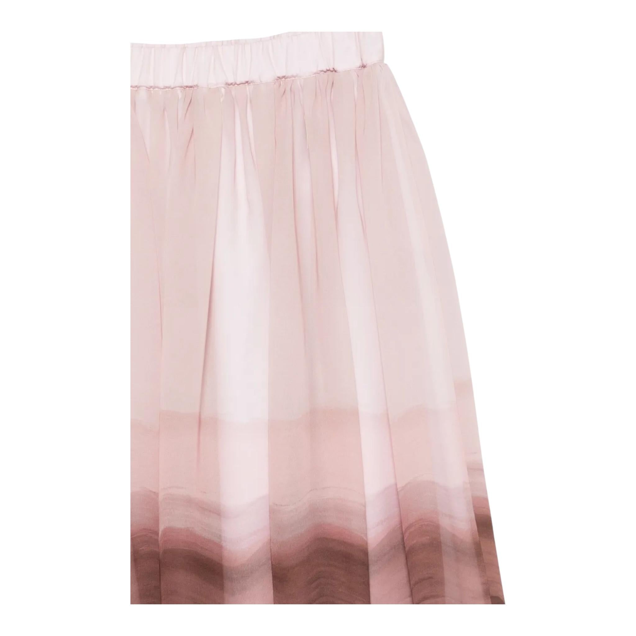 Eleventy Gonna Bicolore con Fantasia E Tulle per Bambina EW7A04 ROSA ELEVENTY 
