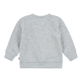 LEVI'S felpa chiusa girocollo tinta unita con stampa logo Grigio per Neonato 8E9079XN GRIGIO LEVI'S 