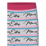 Marc Ellis Gonna tinta unita con Stampa Bianco per Bambina JMJSK01202X BIANCO MARC ELLIS 