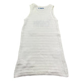 Saint Barth Abito Giromanica Tinta Unita con Ricami per Bambina AUDIE BIANCO SAINT BARTH 