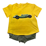 Valentina Bebes 2-teiliges Set T-Shirt-Höschen Gelb für Neugeborene